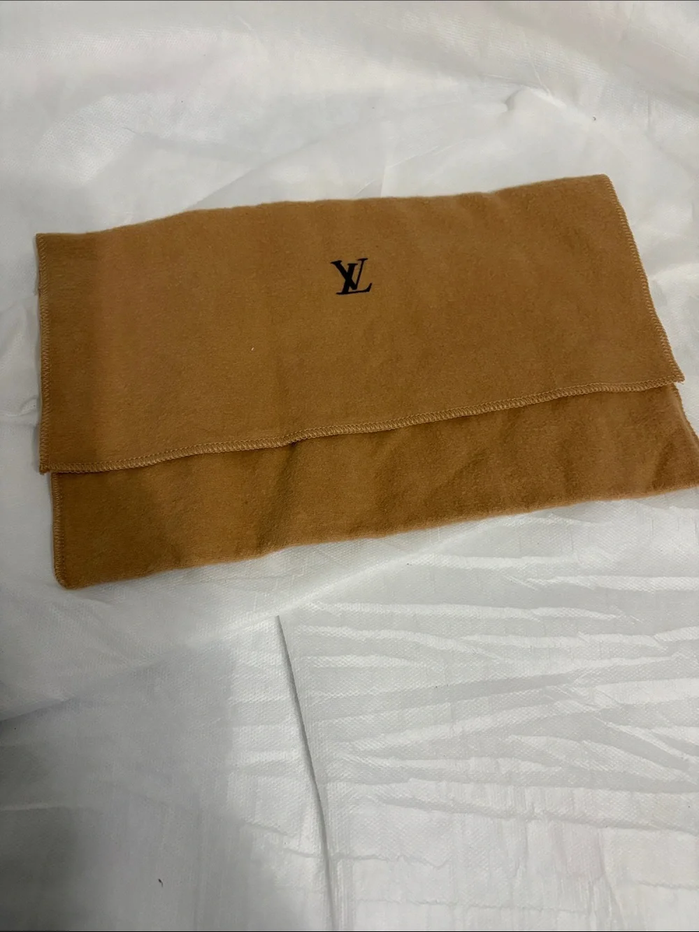 Louis Vuitton Camel Brown Fold-Over Pouch
